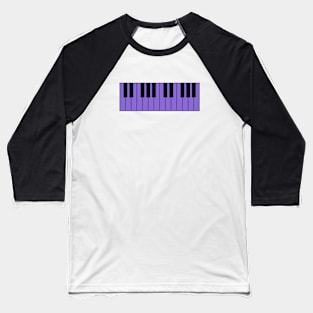 Piano keyboard purple Baseball T-Shirt